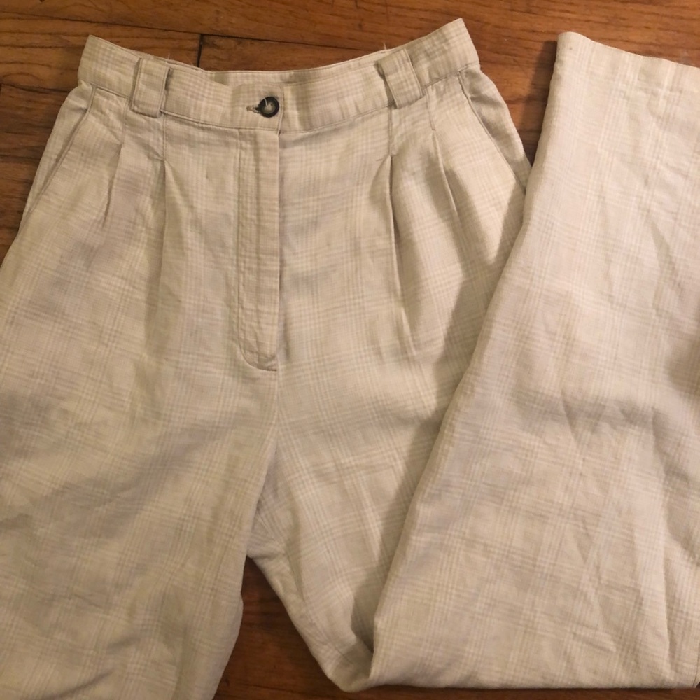 Vintage cream dress pants trousers